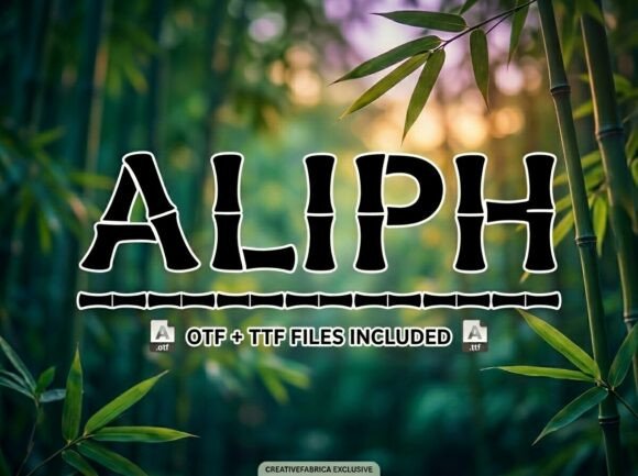 Aliph: A Decorative Display Font for High-Impact Design
