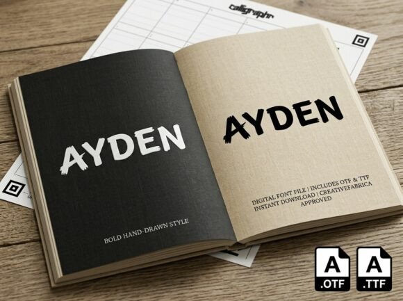 Ayden: The Avant-Garde Display Font for Bold Creators