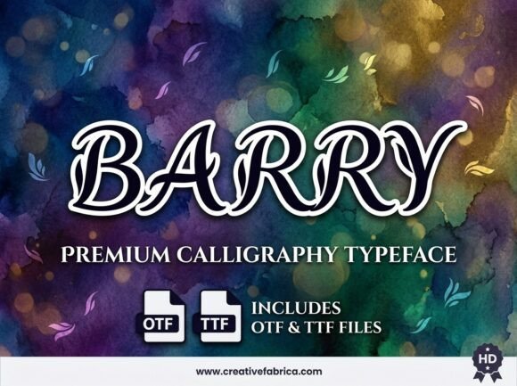 Barry: A Commanding Display Font for Bold Creators