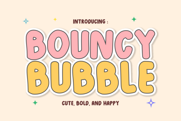 Bouncy Bubble: A Playful Typeface for Joyful Design