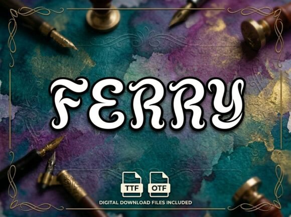 Discover Ferry: The Decorative Display Font for Bold Projects