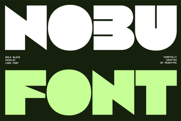 Exploring the Bold and Playful Character of the NOBU Display Typeface