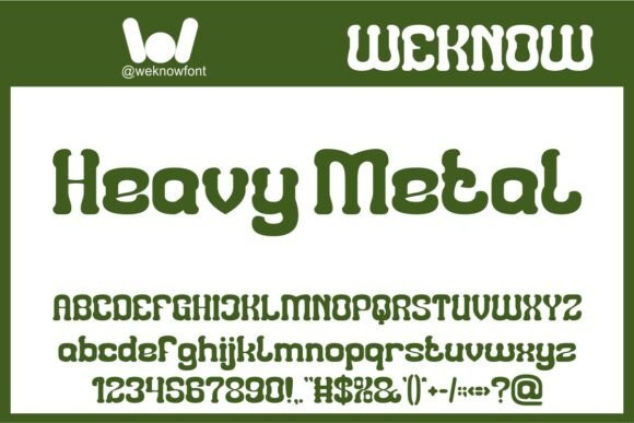 Heavy Metal: A Display Font for Retro-Modern Creative Projects