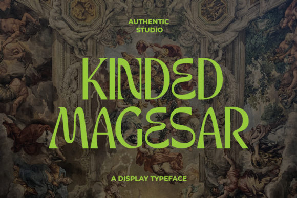 Kinder Magesar: A Psychedelic Display Font for Creative Projects