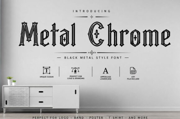 Metal Chrome: A Bold Gothic Typeface for Impactful Designs